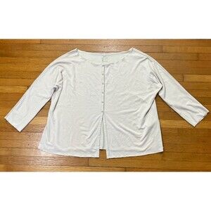 Nike Yoga Collection Cardigan Women's Medium Beige CU5380-140 3/4 Sleeve Top